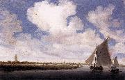 Salomon van Ruysdael Sailboats on the Wijkermeer oil painting picture wholesale